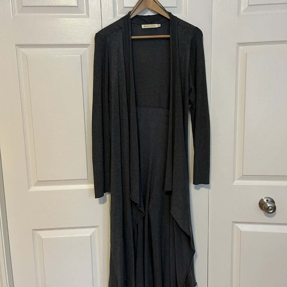 Grey Cardigan Duster